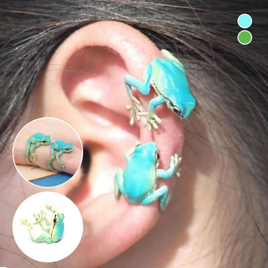 Latest-tree Frog Ring & Earrings