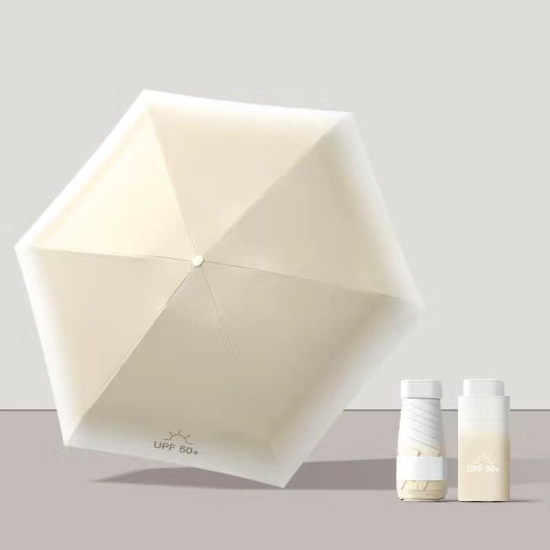 Mini Travel Size Rain Sun Umbrella