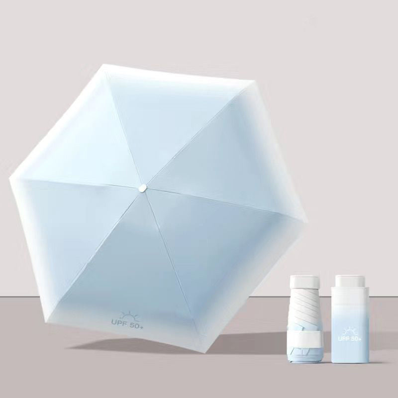 Mini Travel Size Rain Sun Umbrella